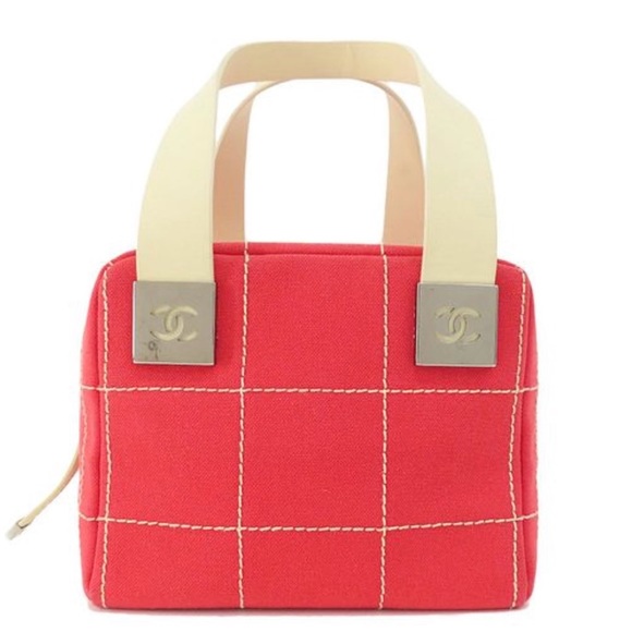 Chanel Chocolate Bar Canvas Handbag - Picture 10 of 10